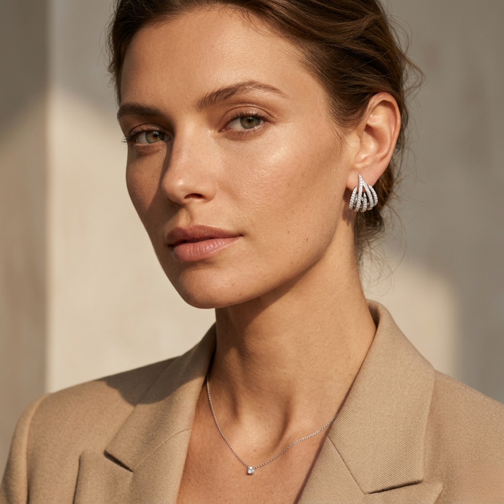 Pendientes Essence Flamboyante Minimal Spike