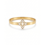 Brazalete Rígido Fleur Blanche & Pavé Éclat