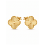 Pendientes de Trébol 100% Acero Bañados en Oro de 18K