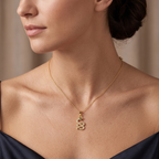 Collar Silueta Serpente Pavé