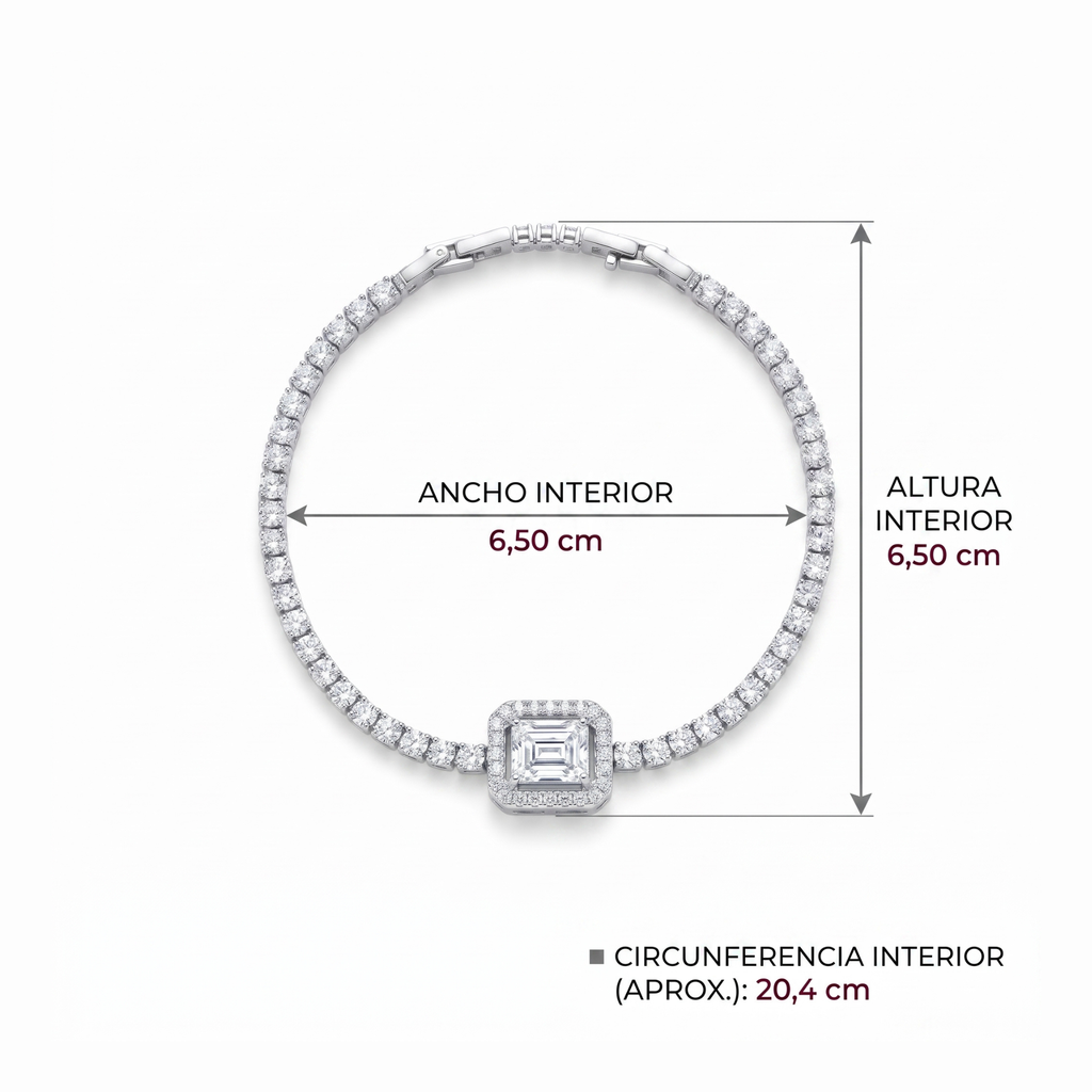 Pulsera Tennis Éclat Baguette