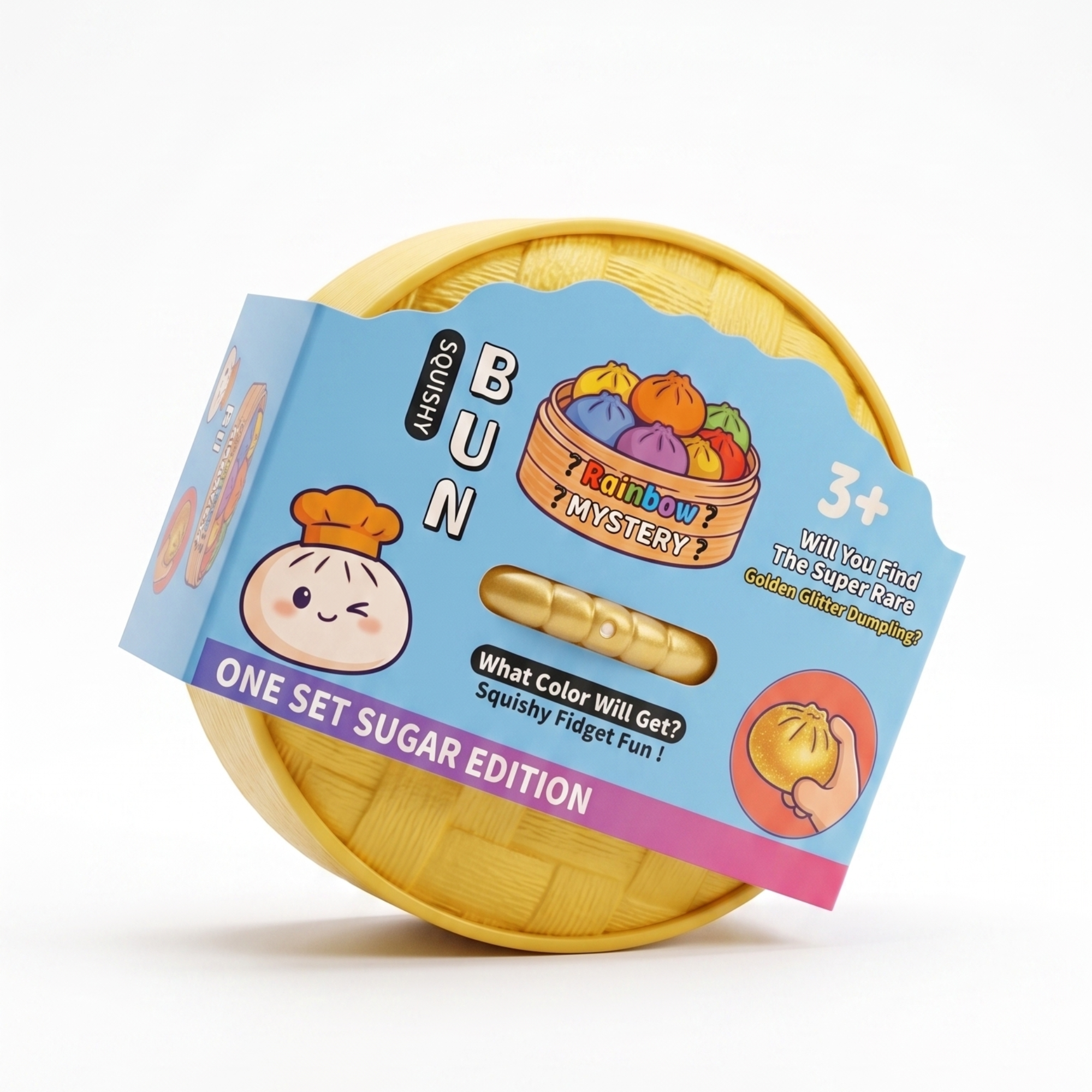 Mini Squishy Bun: Edición Especial "Rainbow Mystery