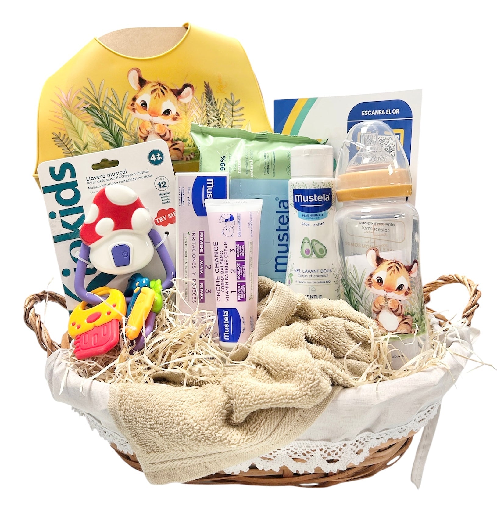Canastilla regalo baby tiger