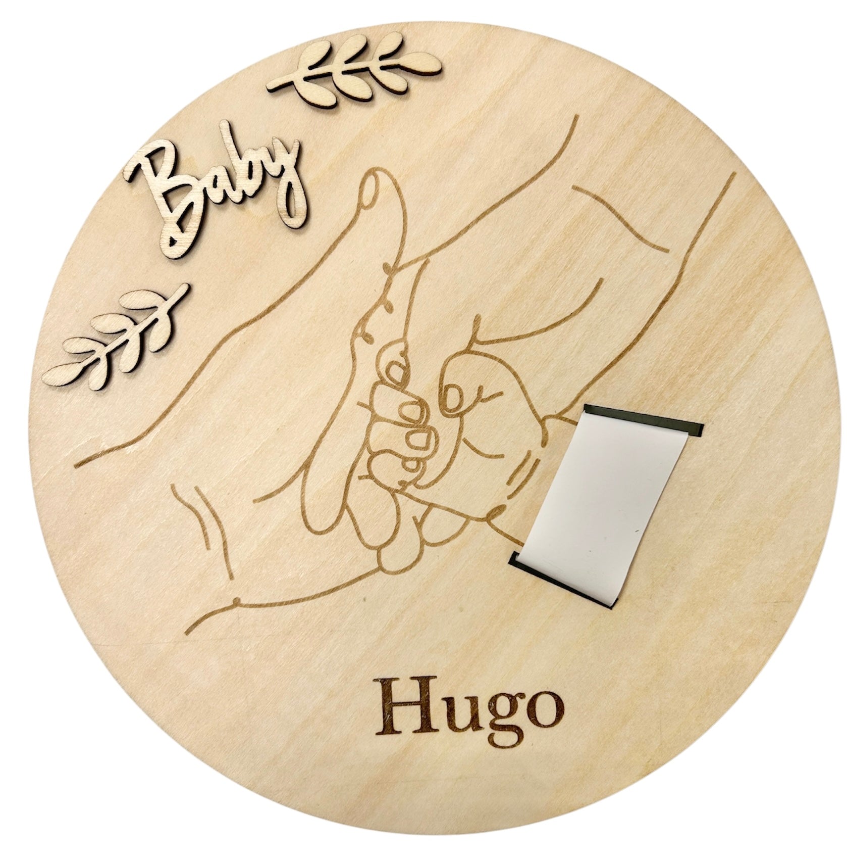 Medallón Grande Personalizado para Pulseras de Hospital | Recuerdo de Nacimiento