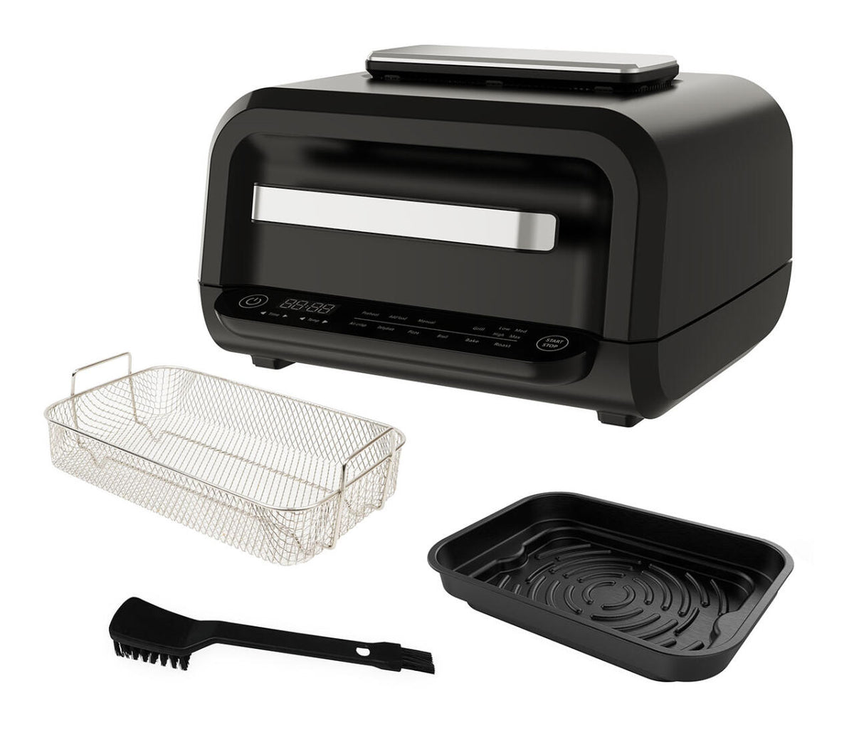 Grill, horno y Air Fryer 8 funciones en 1