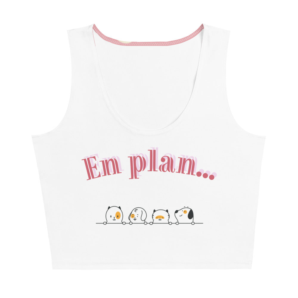 Crop tank top. In a...