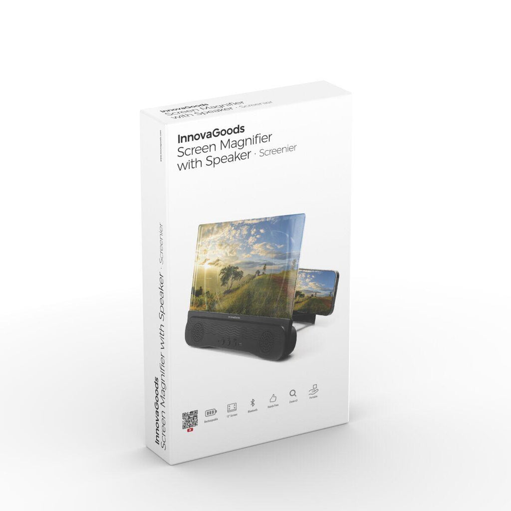 Amplificador de Pantalla para Móviles con Altavoz Recargable Screenier - Nemessis Shop®