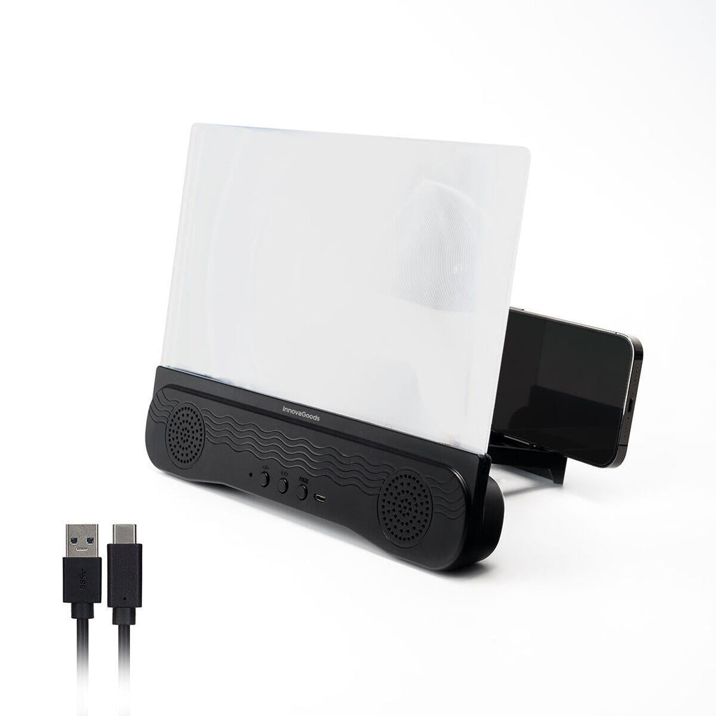 Amplificador de Pantalla para Móviles con Altavoz Recargable Screenier - Nemessis Shop®