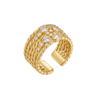 Anillo Éclat Majestueux de Silueta Trenzada