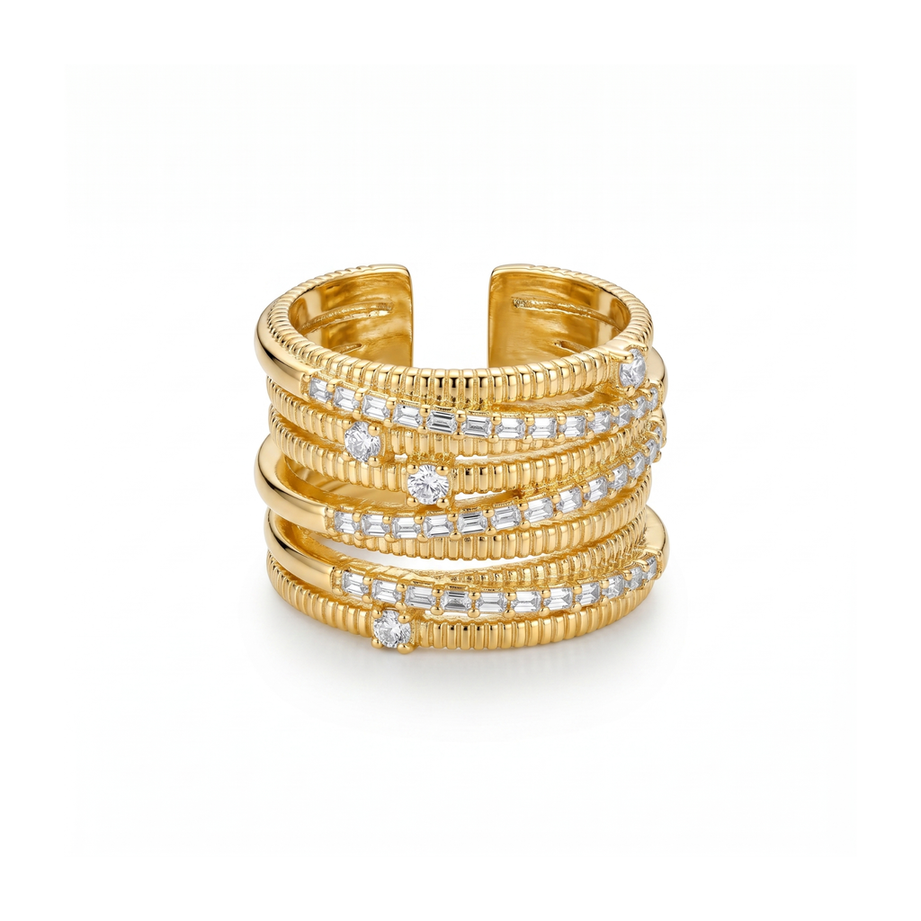 Anillo Stellar Stack de Líneas Infinitas