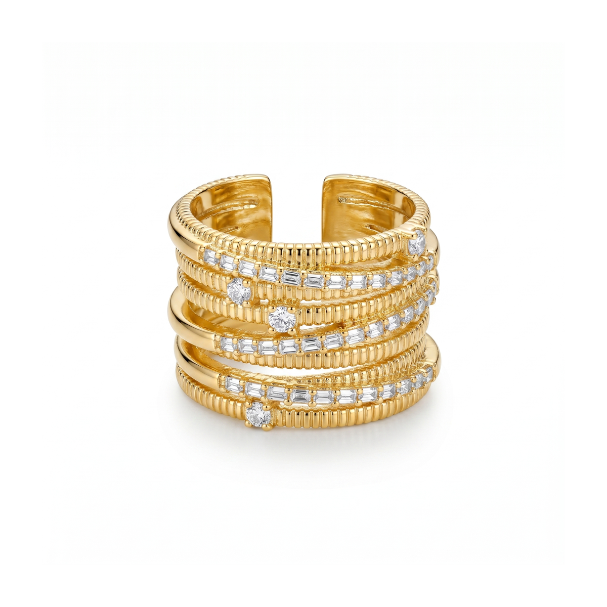 Anillo Stellar Stack de Líneas Infinitas