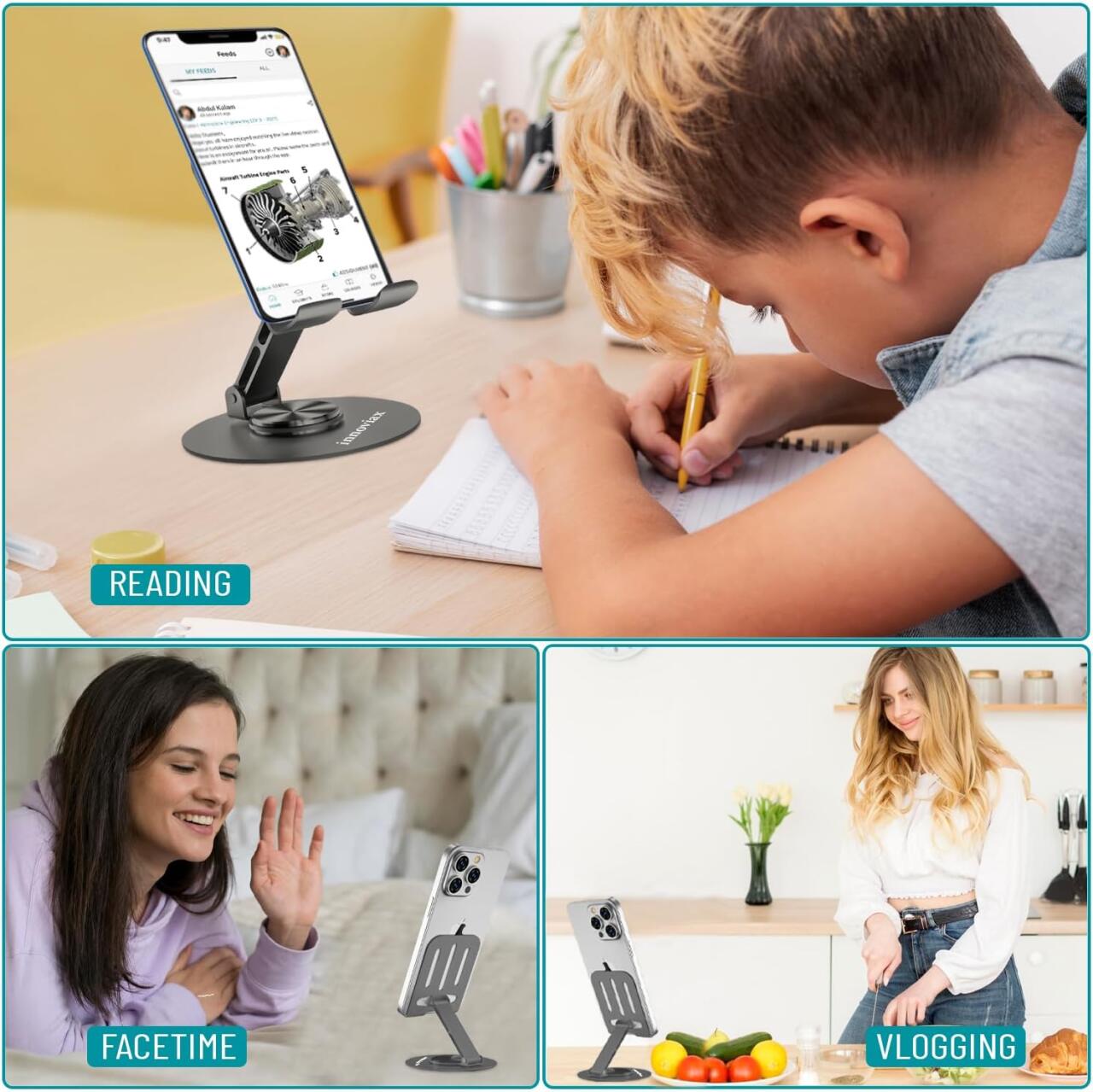 Base para Teléfono Móvil – Comodidad, Estilo y Manos Libres en Todo Momento - Nemessis Shop®