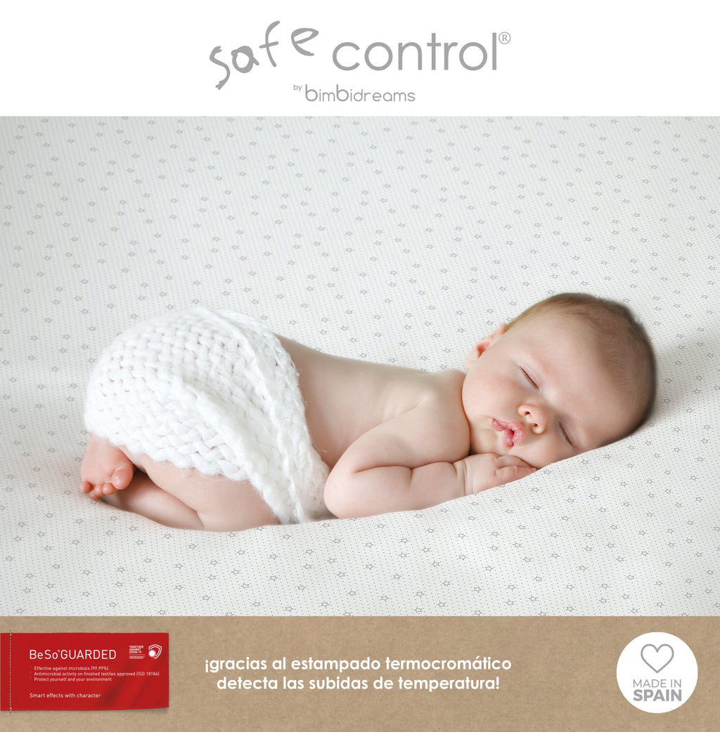 SÁBANA BAJERA IMPERMEABLE TERMOINTELIGENTE ANTIBACTERIAL SAFE CONTROL DE BIMBIDREAMS