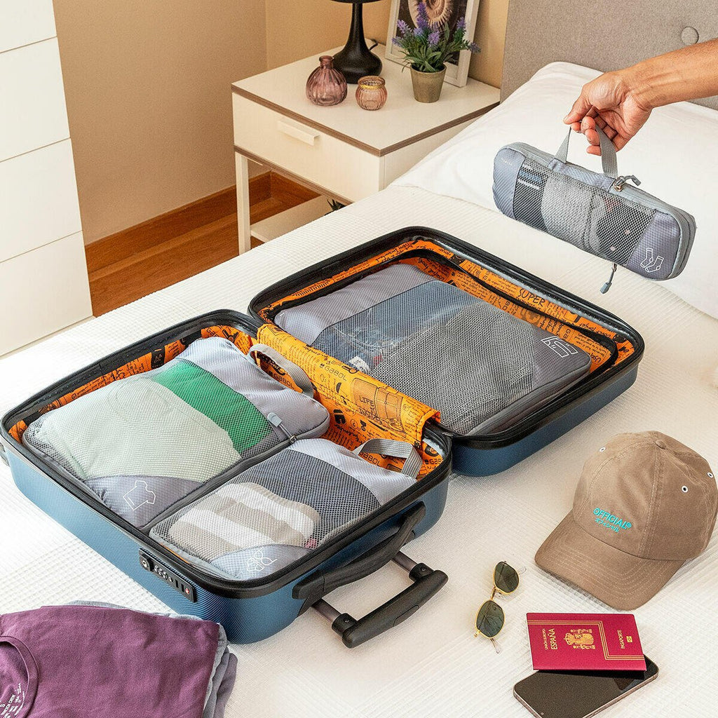 Bolsas Organizadoras de Compresión para Maletas Compakube InnovaGoods 4 Piezas - Nemessis Shop®