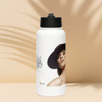 Botella de acero inoxidable con tapa de pajita - Nemessis Shop