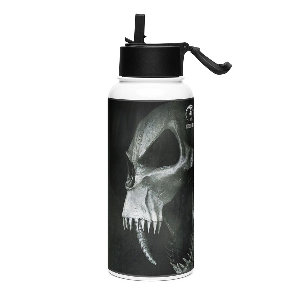 Botella de acero inoxidable con tapa de pajita Masters of Hardcore - Nemessis Shop