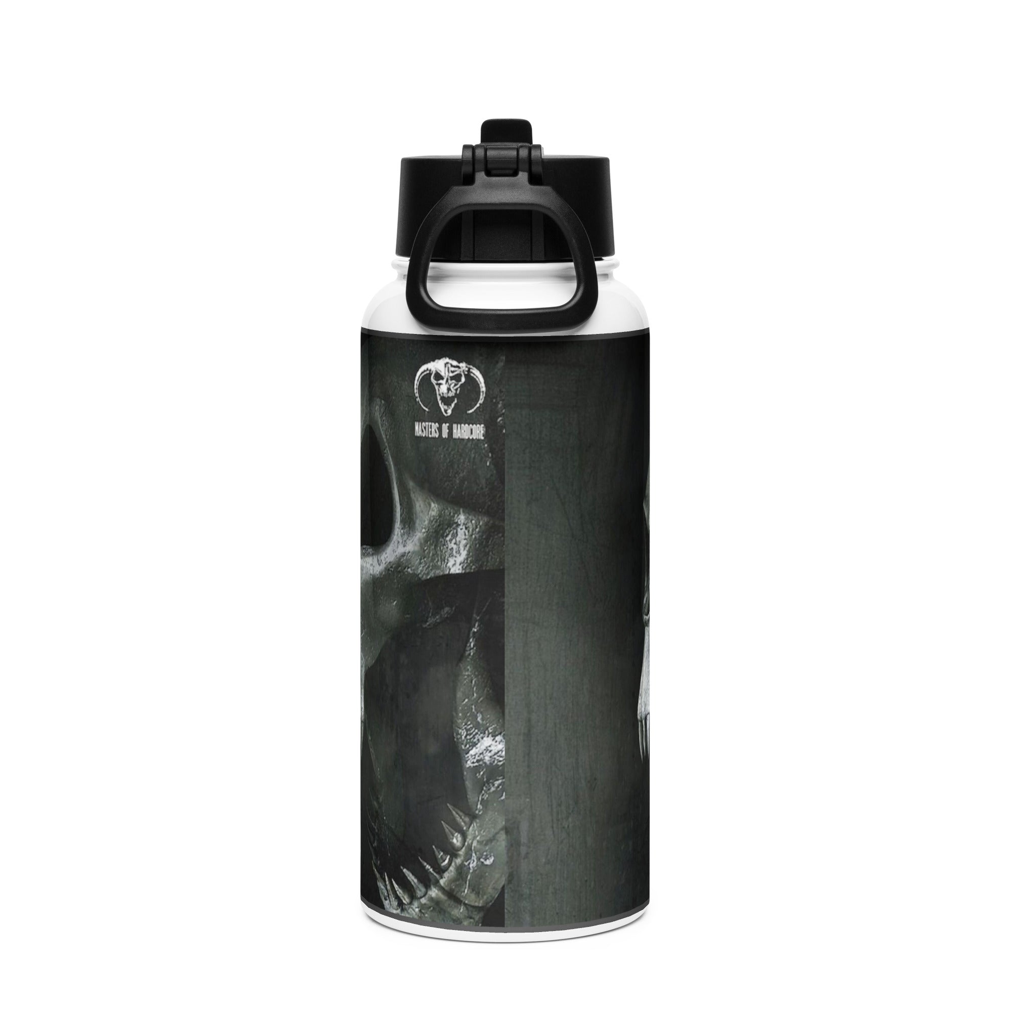 Botella de acero inoxidable con tapa de pajita Masters of Hardcore - Nemessis Shop