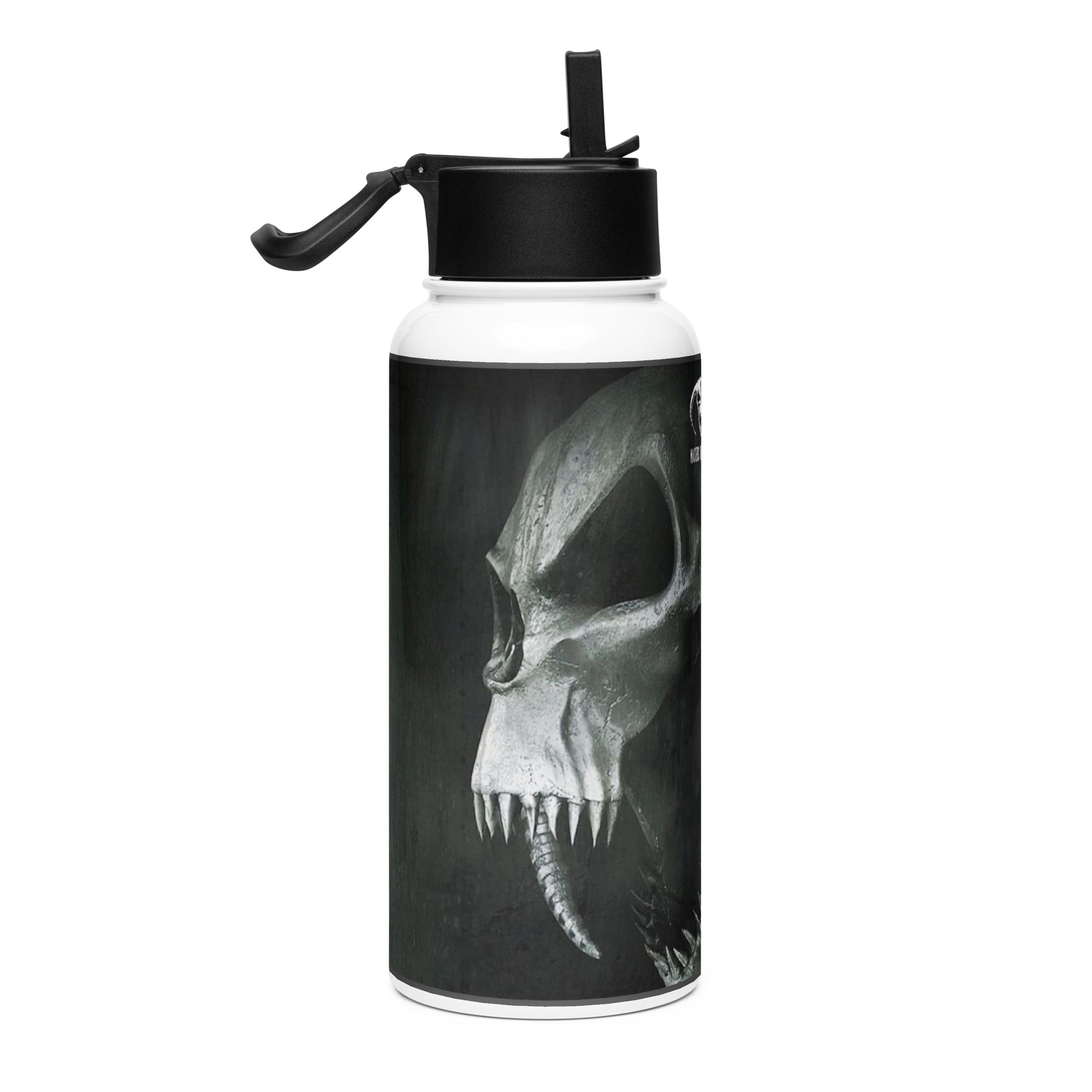 Botella de acero inoxidable con tapa de pajita Masters of Hardcore - Nemessis Shop