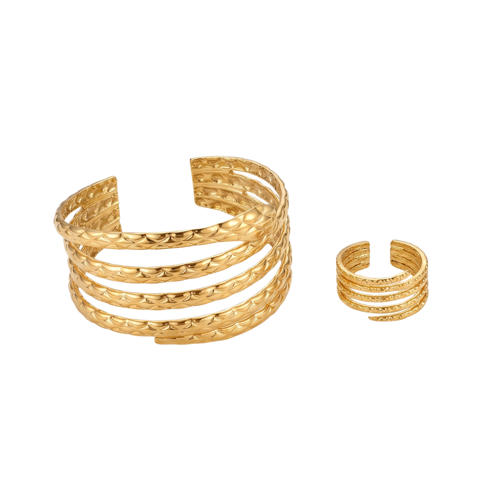 Conjunto de brazalete y anillo Aura de Serpent Précieux
