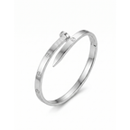 Brazalete Bangle Éclipse Argentée Moderne