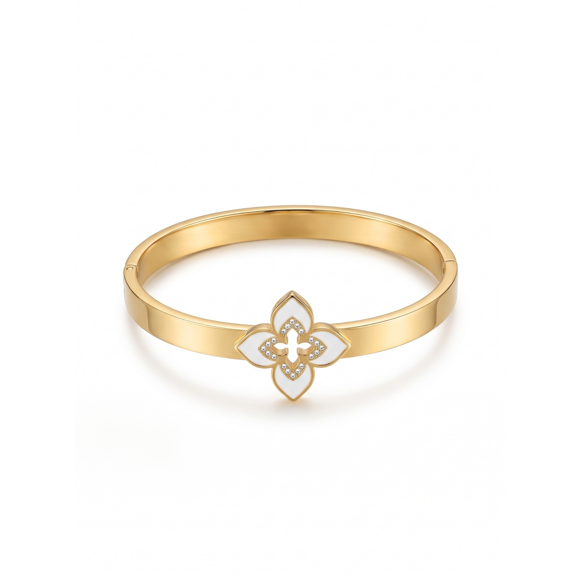 Brazalete Rígido Fleur Sublime & Pavé Lumière