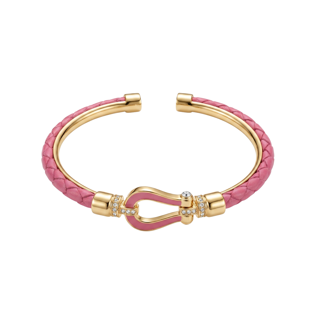 Pulsera Rose Éclat con Broche de Silueta Bold