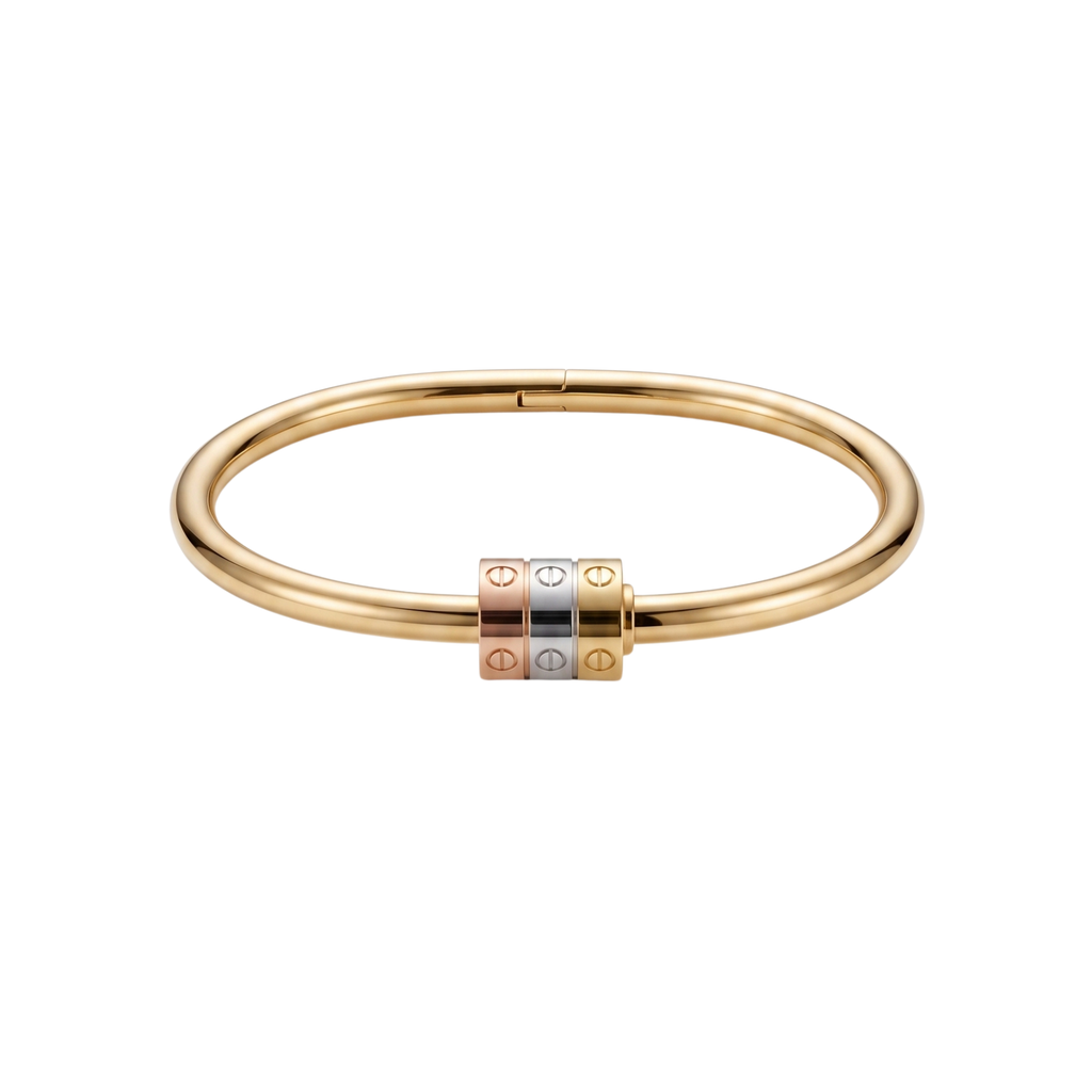 Brazalete Bangle L'Aura Tri-Gold Éclat