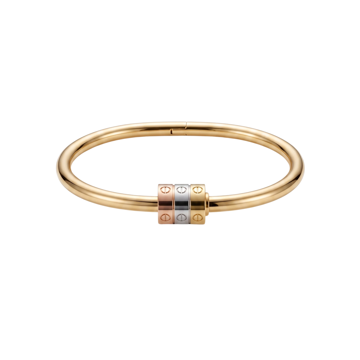 Brazalete Bangle L'Aura Tri-Gold Éclat