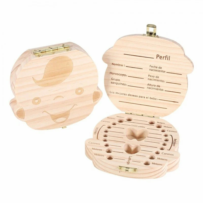 Caja de Madera para Dientes de Leche – Recuerdo Bebé