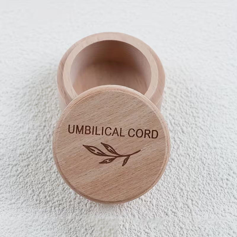 Cajita de Madera para Cordón Umbilical | Recuerdo de Nacimiento