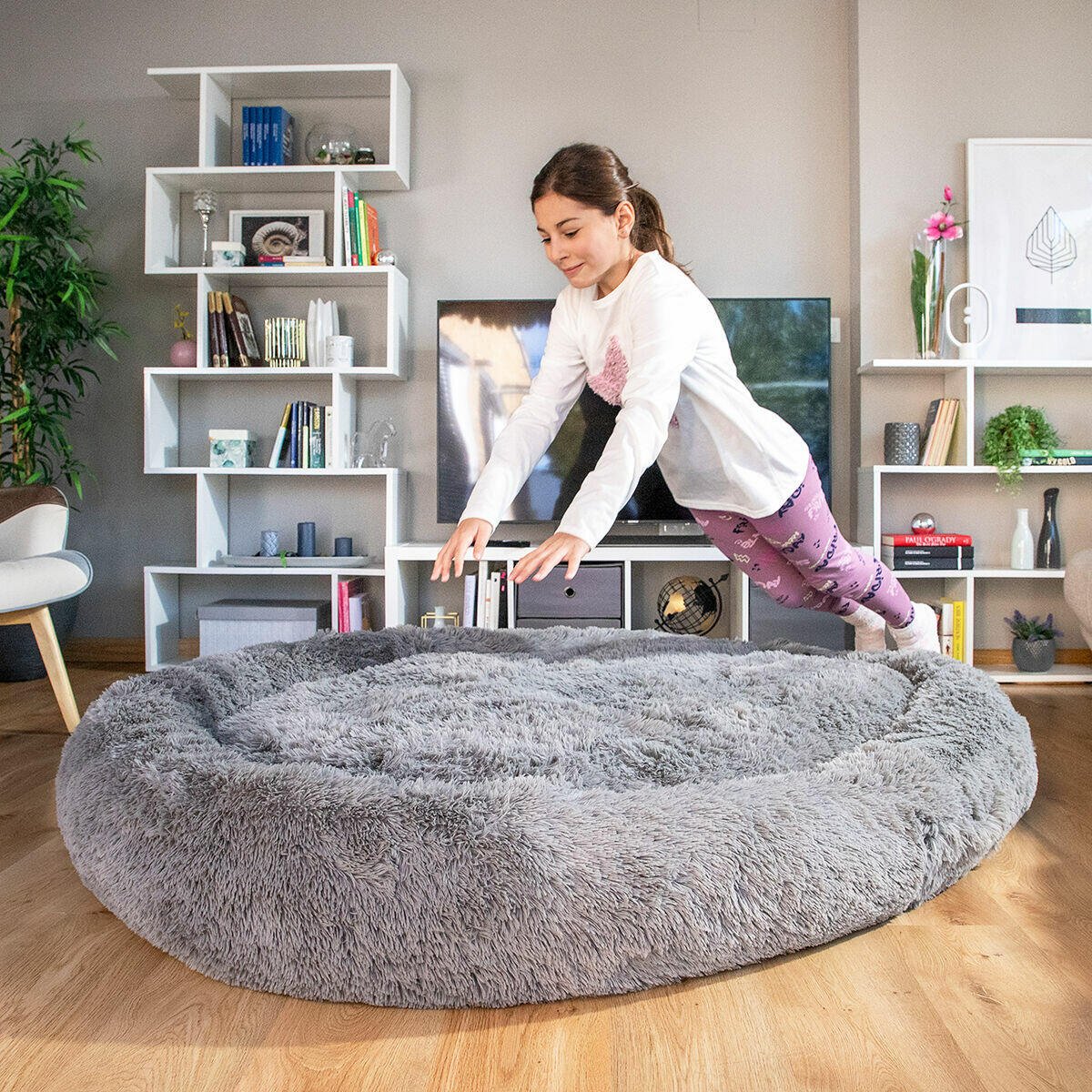 Cama de Perro para Humanos | Human Dog Bed XXL Grey - Nemessis Shop®