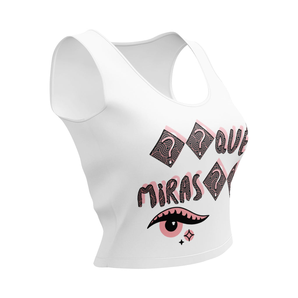 Camiseta corta tirantes. Qué miras - Nemessis Shop