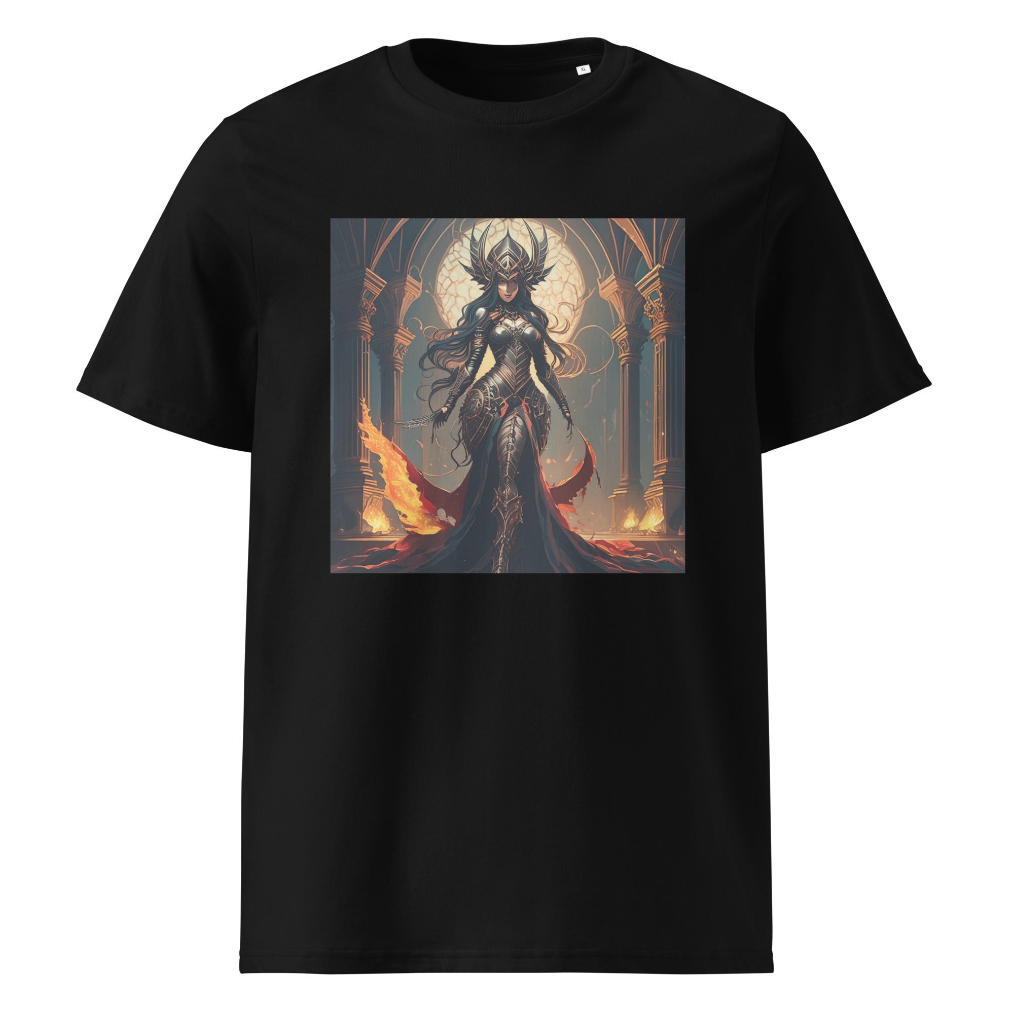 Camiseta de algodón orgánico unisex. Diosa Nemesis Gótica - Nemessis Shop
