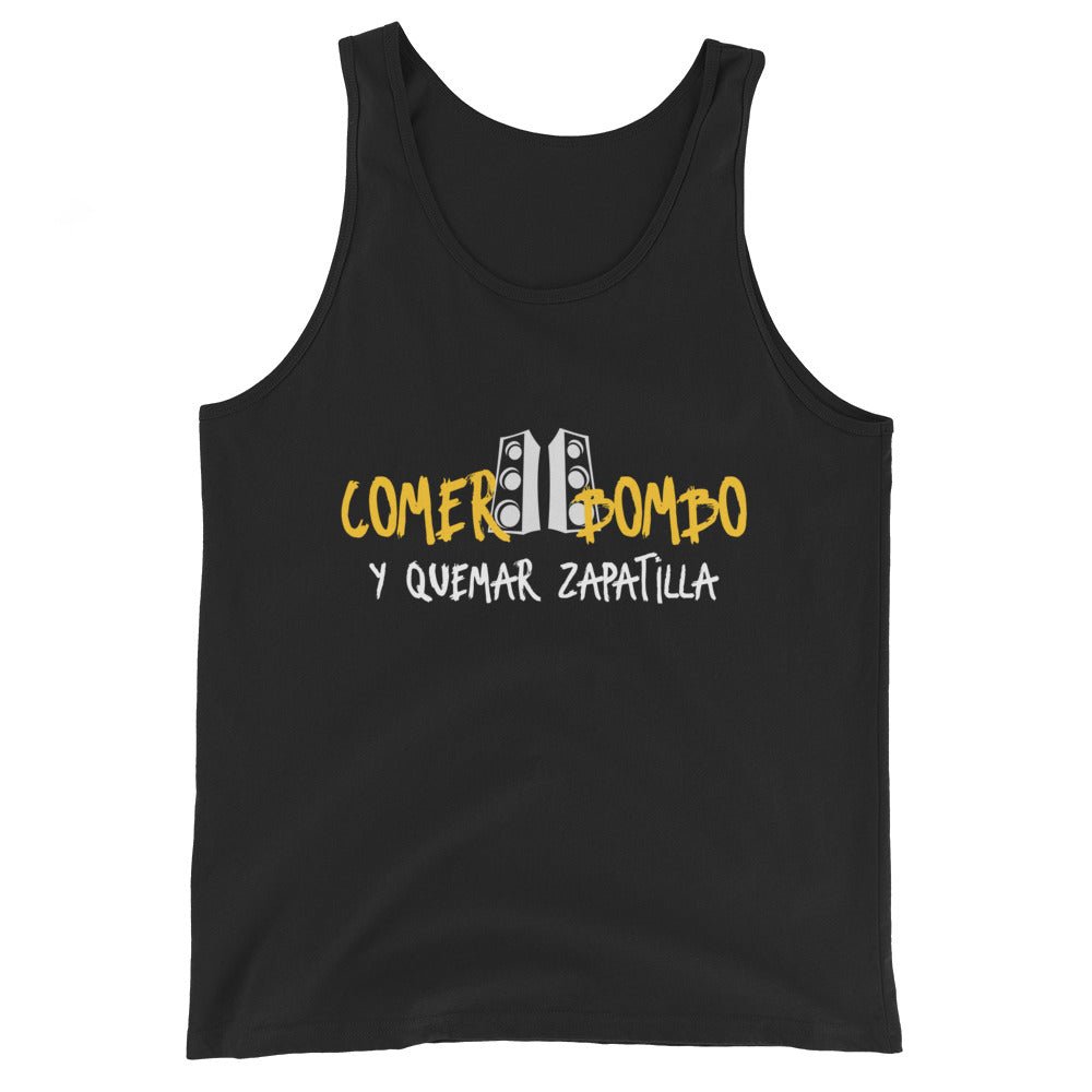 Camiseta de tirantes para hombre. Comer bombo y quemar zapatilla. - Nemessis Shop