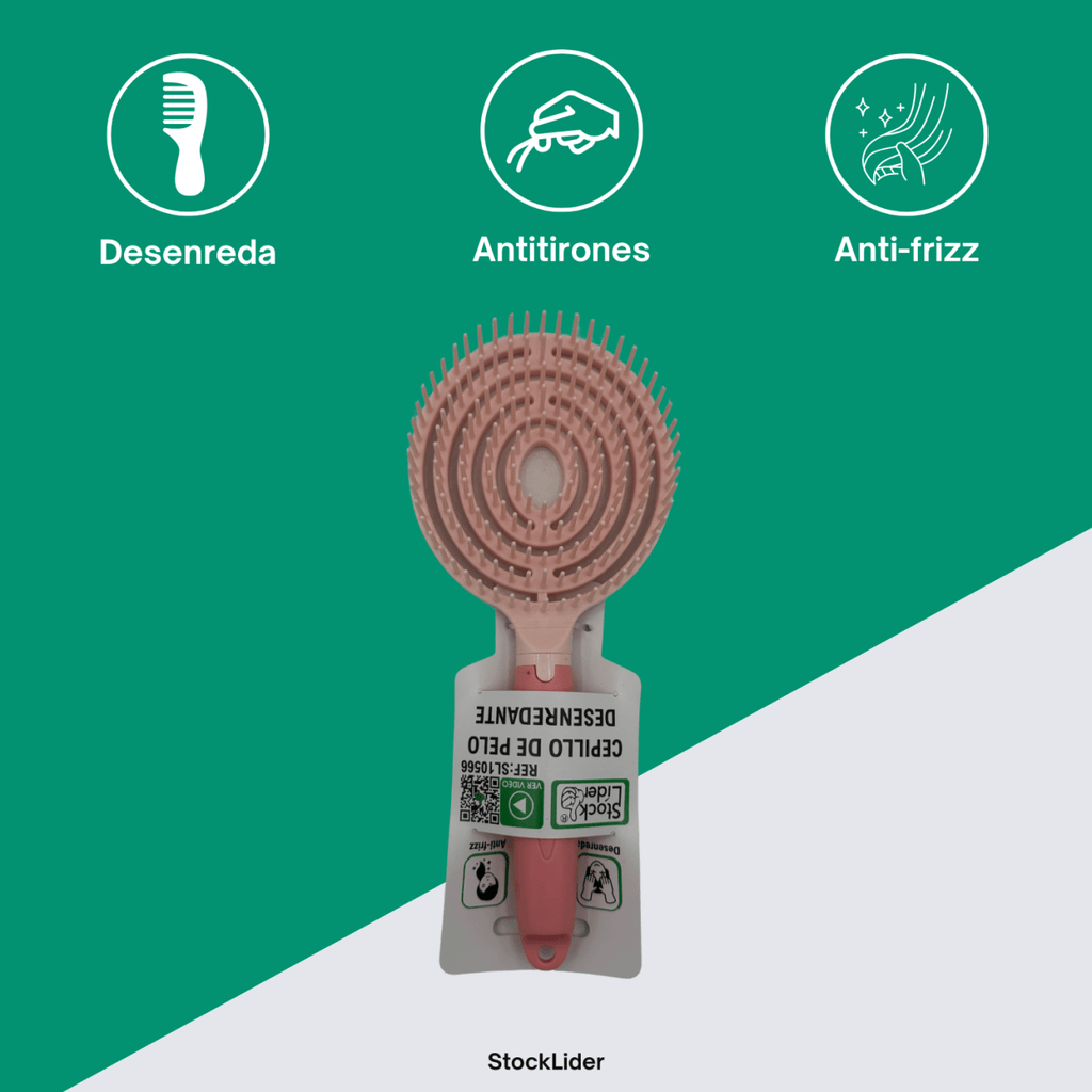 Cepillo de pelo desenredante Rosa - Nemessis Shop®