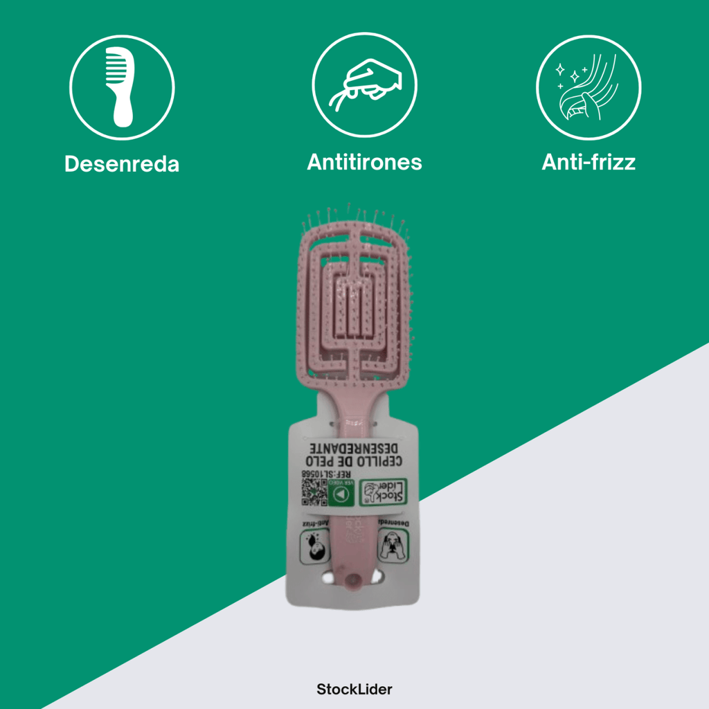 Cepillo de pelo desenredante Rosa - Nemessis Shop®