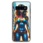 Funda transparente para Samsung®. Diseño IA. Chica Marvel