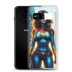 Funda transparente para Samsung®. Diseño IA. Chica Marvel