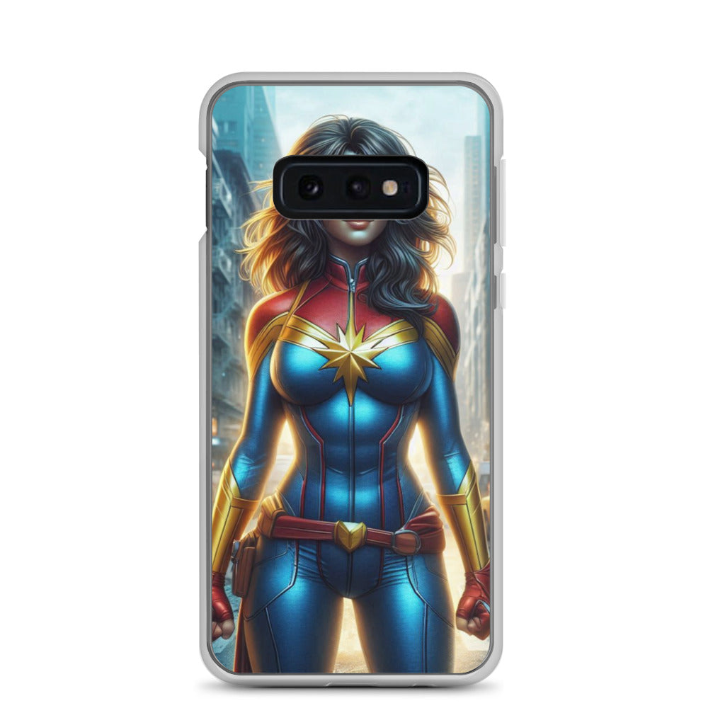 Funda transparente para Samsung®. Diseño IA. Chica Marvel