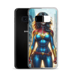 Funda transparente para Samsung®. Diseño IA. Chica Marvel