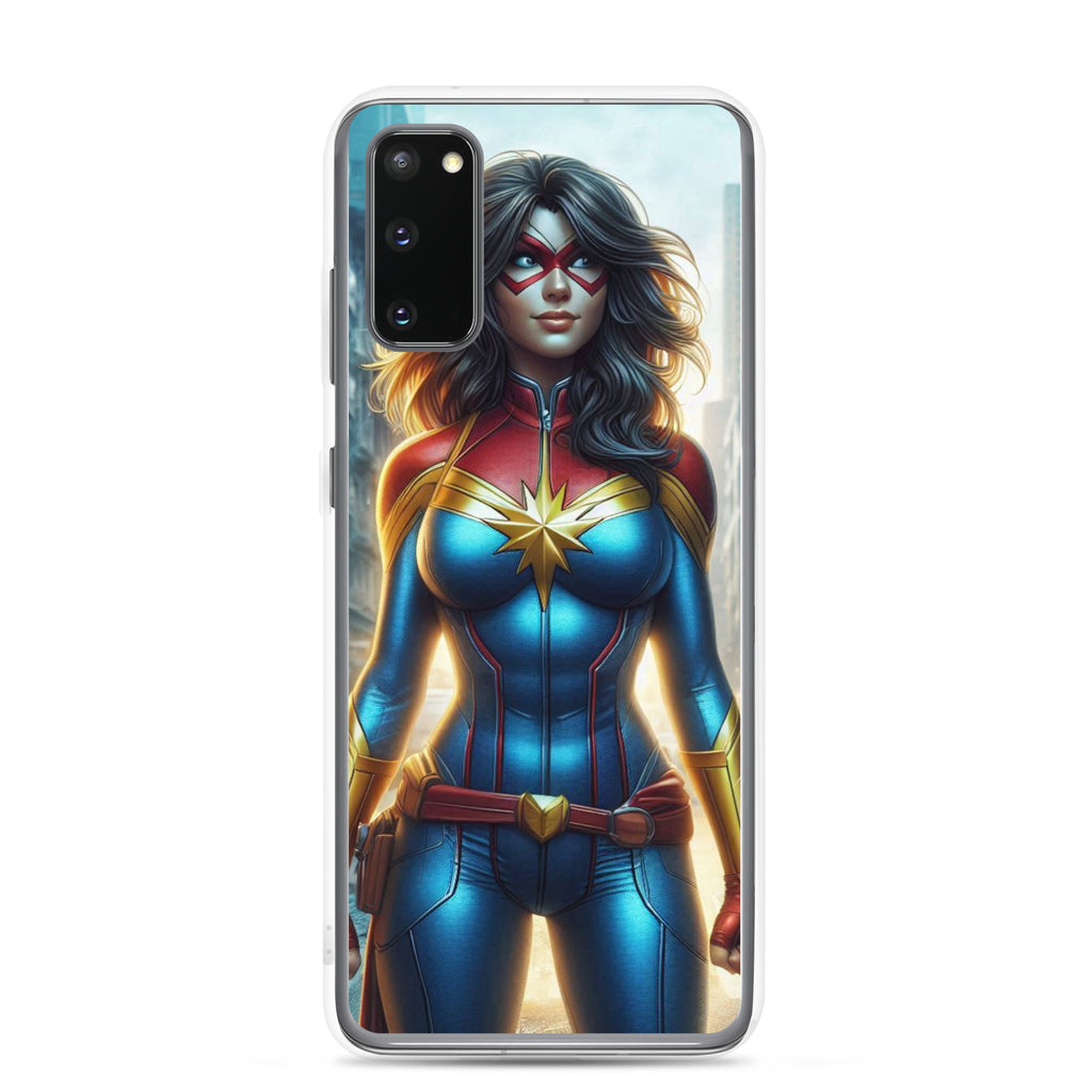 Funda transparente para Samsung®. Diseño IA. Chica Marvel