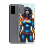 Funda transparente para Samsung®. Diseño IA. Chica Marvel