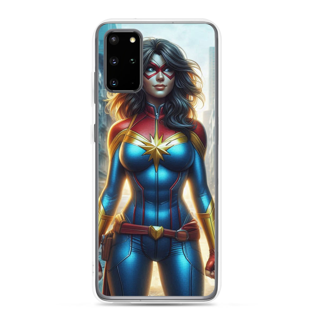 Funda transparente para Samsung®. Diseño IA. Chica Marvel