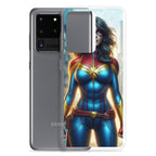 Funda transparente para Samsung®. Diseño IA. Chica Marvel