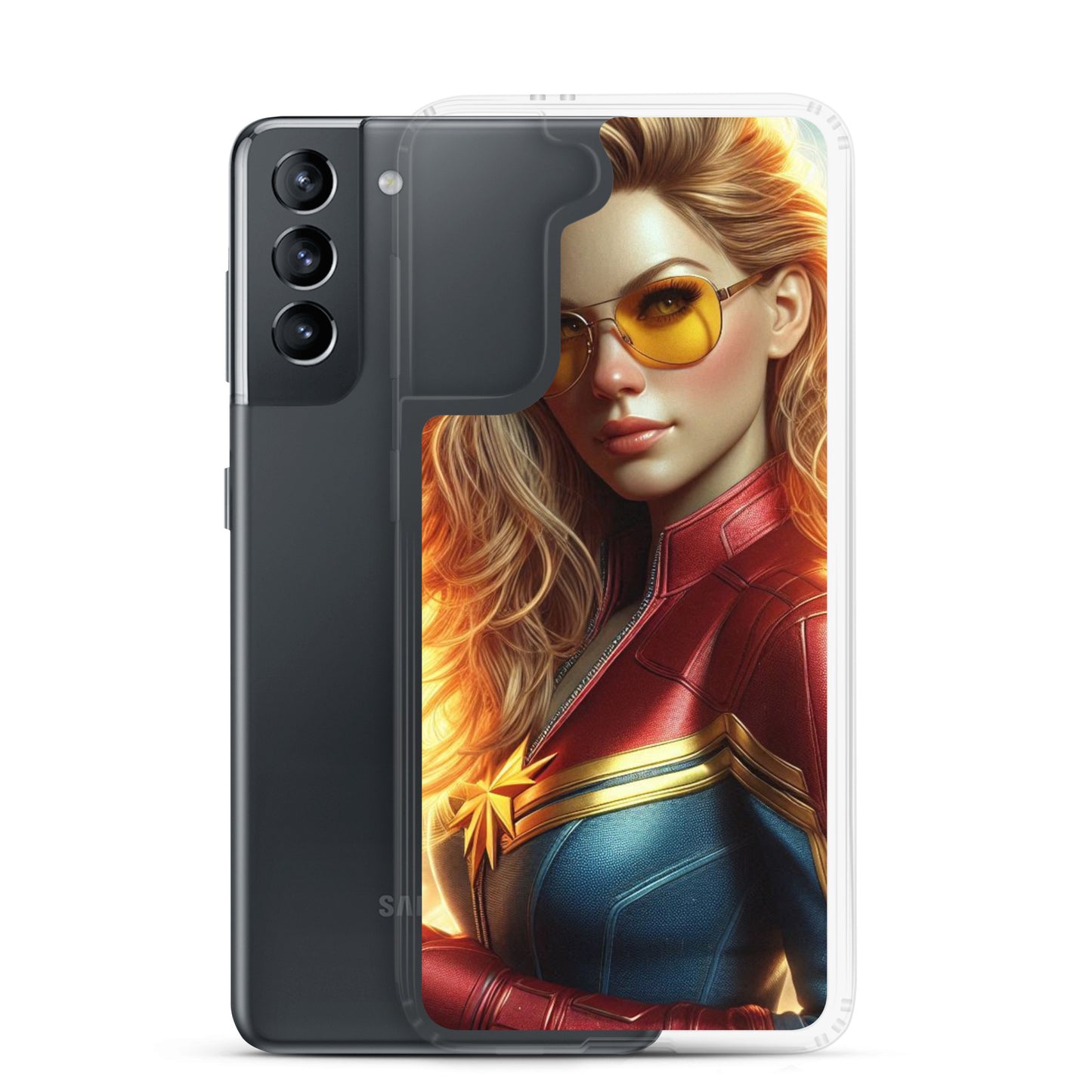 Funda transparent per a Samsung®. Noia Marvel