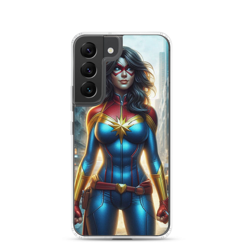Funda transparente para Samsung®. Diseño IA. Chica Marvel
