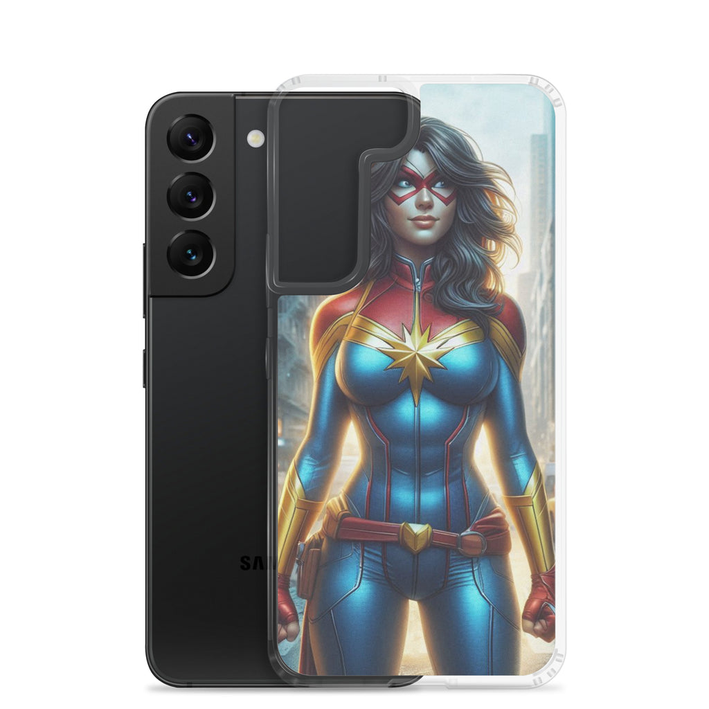 Funda transparente para Samsung®. Diseño IA. Chica Marvel