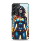 Funda transparente para Samsung®. Diseño IA. Chica Marvel