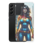 Funda transparente para Samsung®. Diseño IA. Chica Marvel