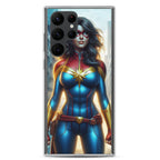 Funda transparente para Samsung®. Diseño IA. Chica Marvel